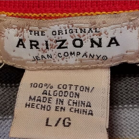 ARIZONA‎ JEANS COMPANY Cabaret Red Argyle V… - Picture 7 of 8